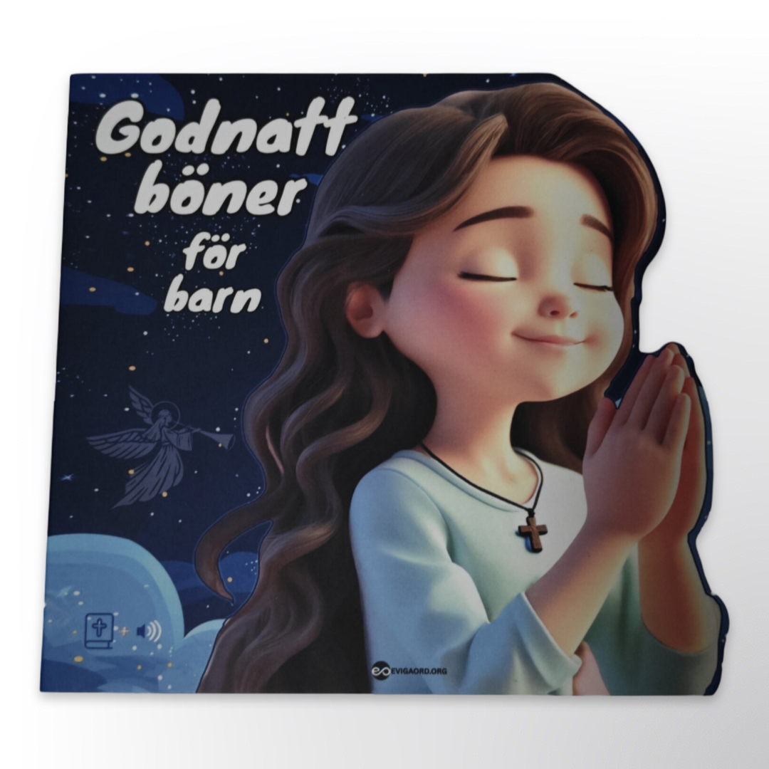 Godnatt böner för barn – Bok + QR-kod